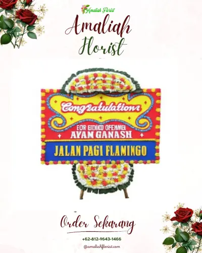 Bunga Papan Congratulation di Burengan